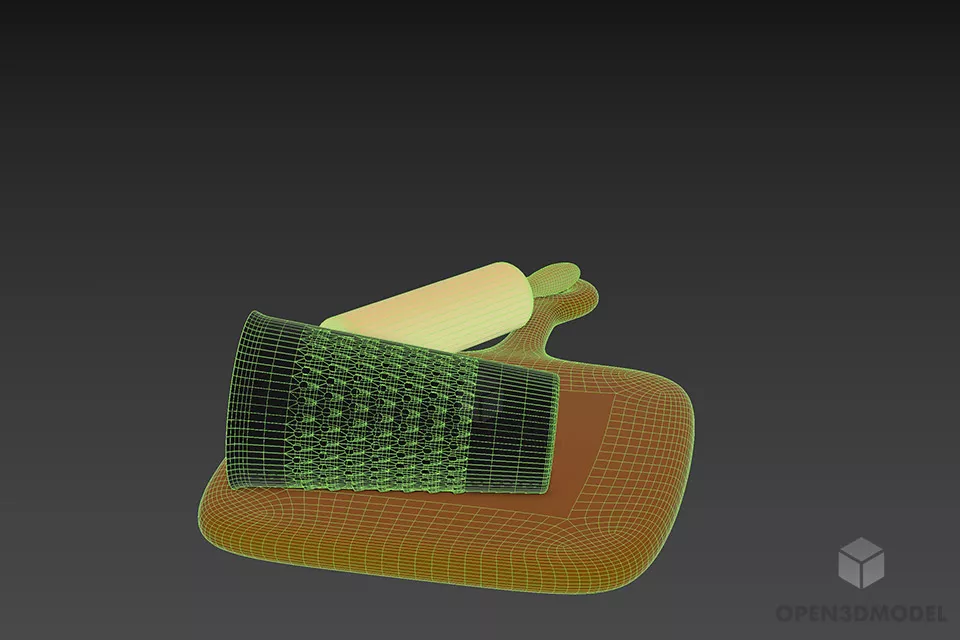 Set Cooking With Cake Maker 3d model 3