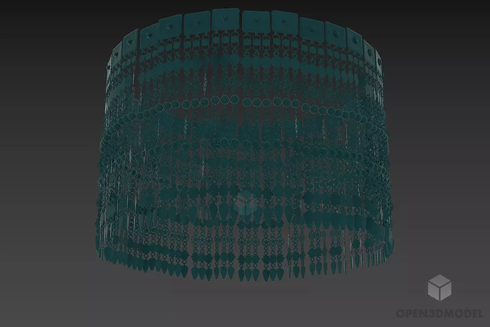 Ceiling Glass Sphere Pendant Lamp 3d model