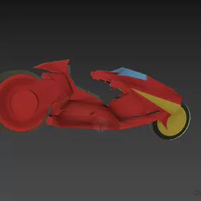 Scifi Motorbike Concept 3d model