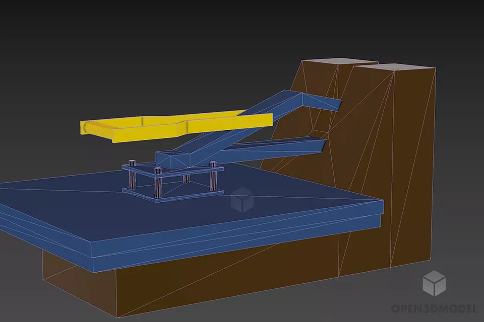 Heat Machine Press 3d model 2