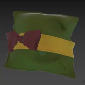 Pillow With Bow 3d model
