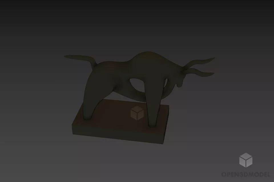 Figurine Birds Tableware 3d model