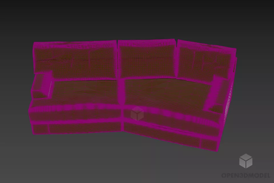 Soft Style Sofa Valentiny 3d model 3