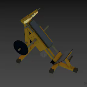 Gym Equipment Hack Machine 3d model