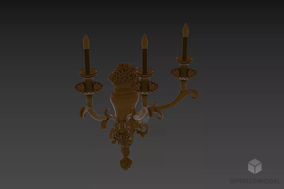Sconce Lamp Lusiene 3d model