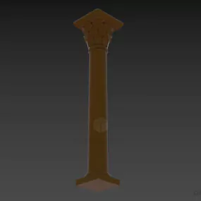Greek Column, Ancient Acrhitecture 3d model