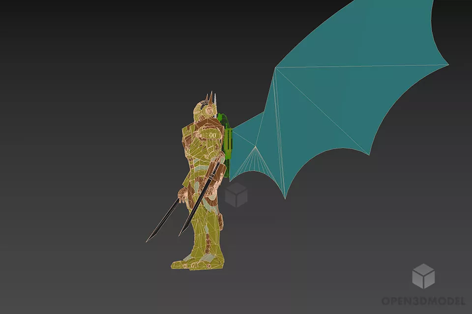 Batman Toy Character 3d model 2