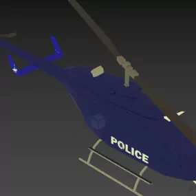 Small Lightweight Helicopter 3d model