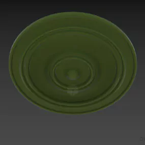 Round Rosette Spiral Lines 3d model