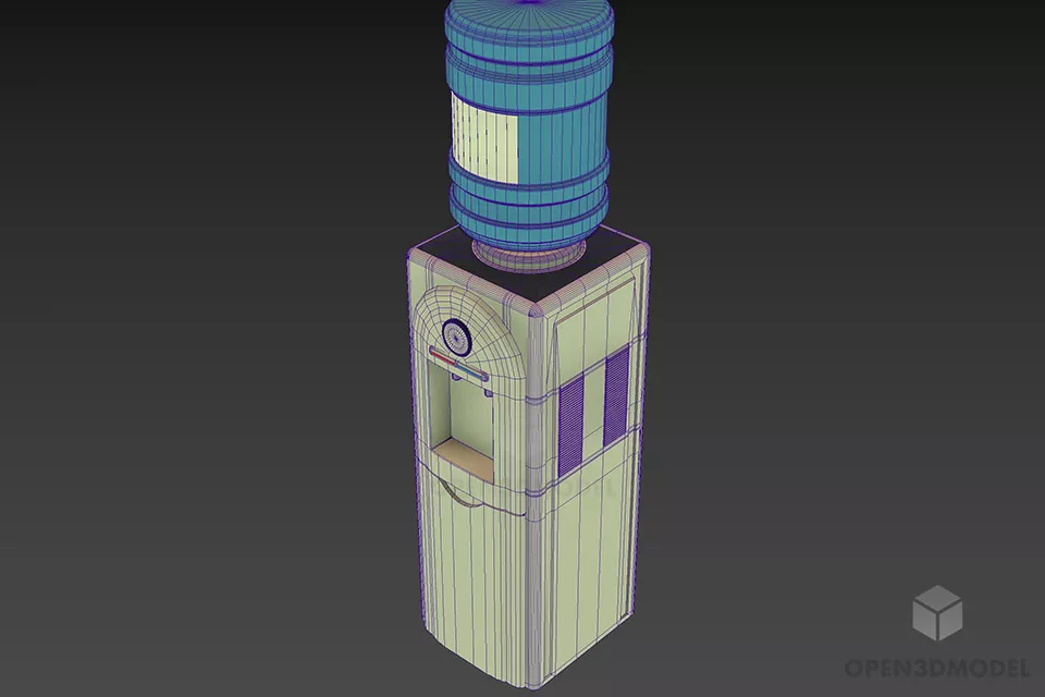 Dispenser Water For Office 3d model 2