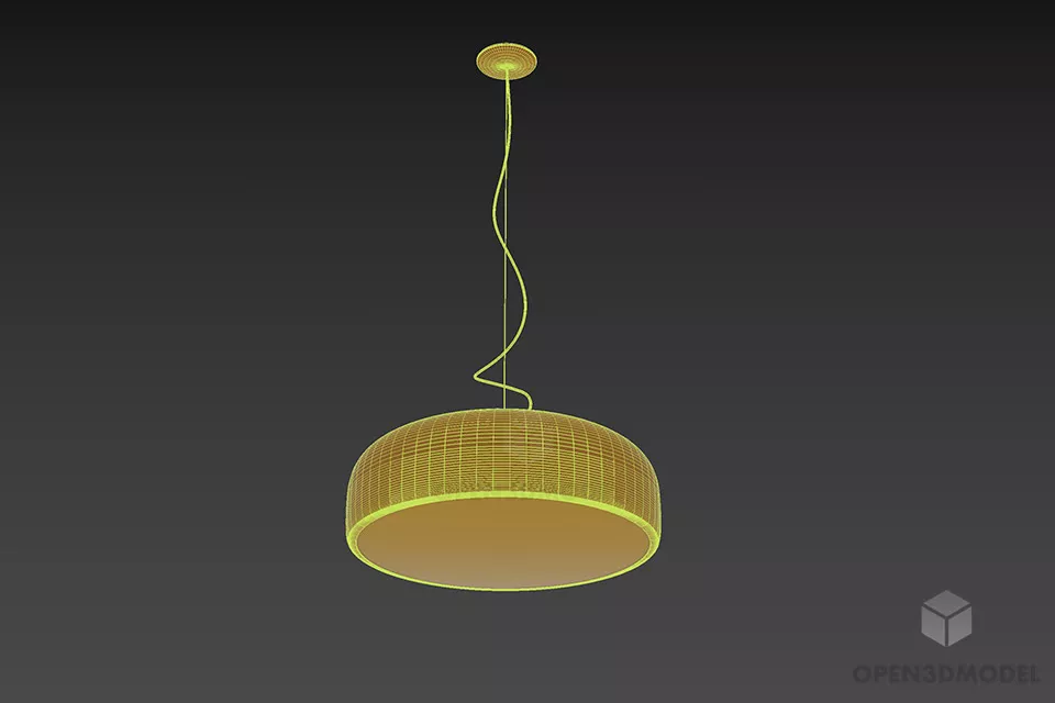 Modernism Bowl Pendant Lamp Flos 3d model 2