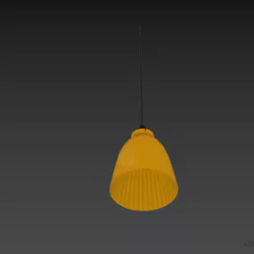 Pendant Lamp High Bowl Shade 3d model
