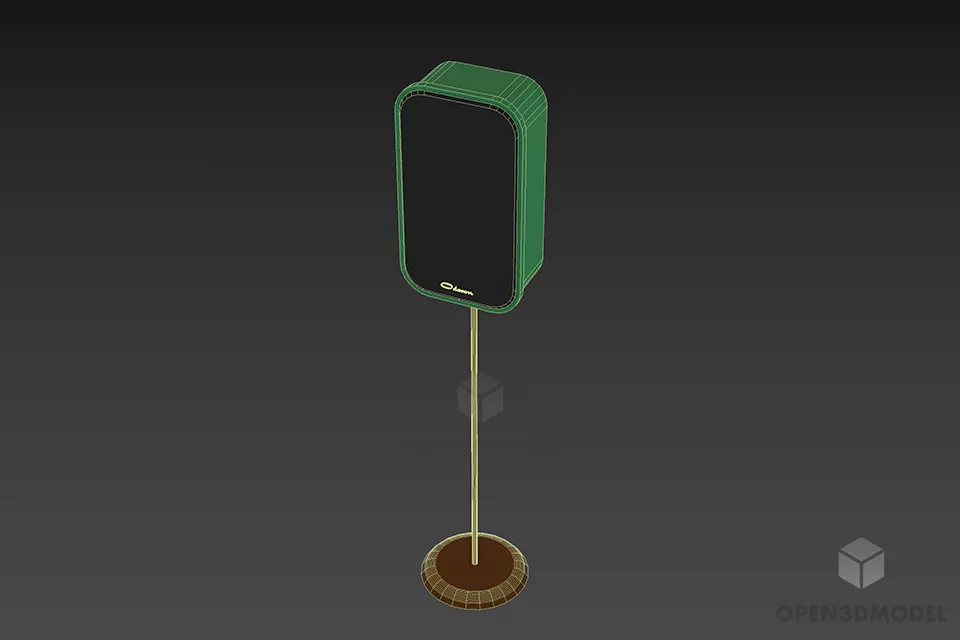 Speaker Odoson On Stand 3d model 3