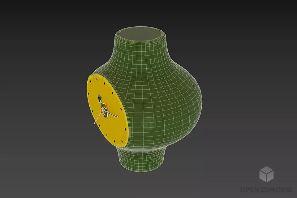 Sphere Clock Decoration 3d model 2