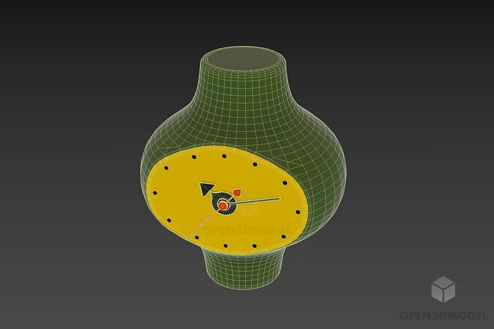 Sphere Clock Decoration 3d model 3