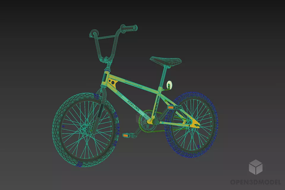 Kids Bike 3d model 2
