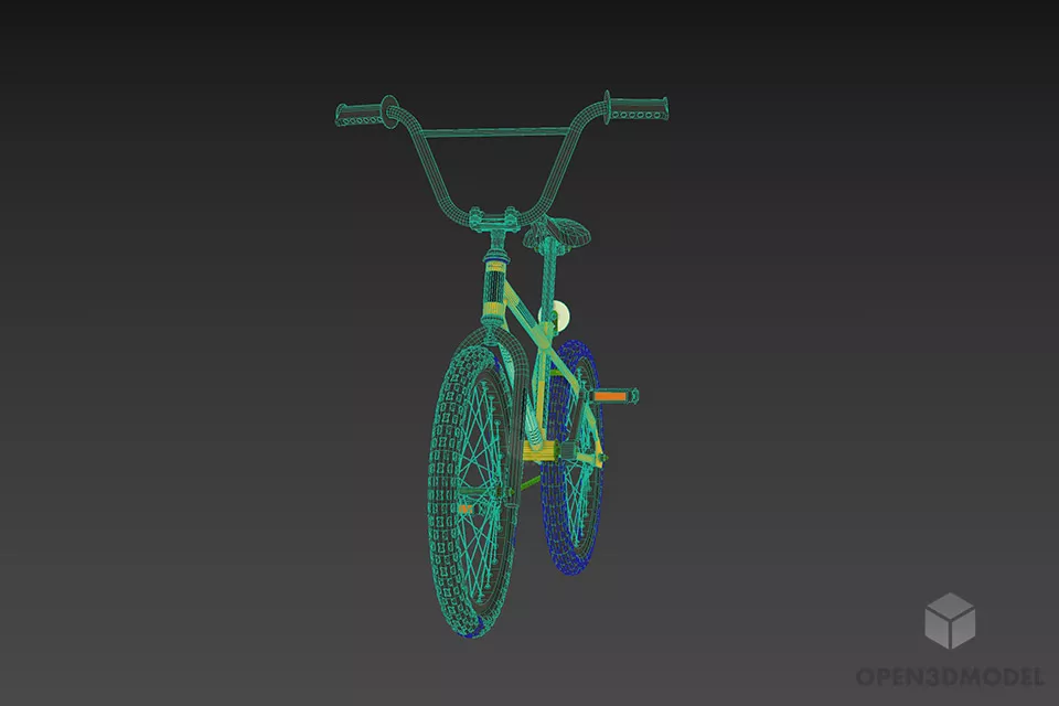 Kids Bike 3d model 3