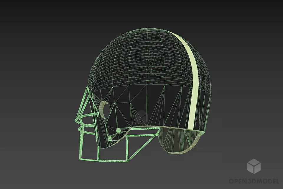 Sport Hockey Helmet 3d model 2