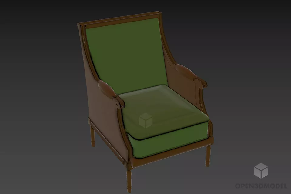 Modern Bar Chair Giorgetti 3d model