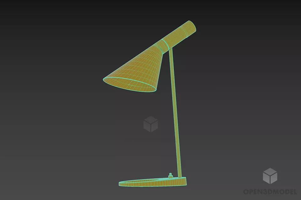 Rust Table Lamp Louis Poulsen 3d model 2