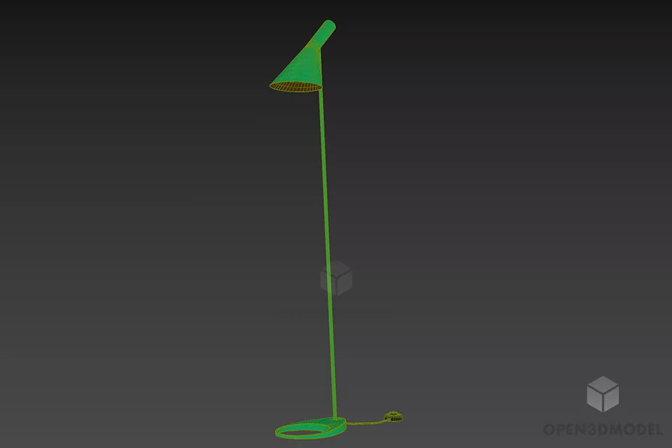 Louis Poulsen Floor Lamp Modernism Style 3d model 2