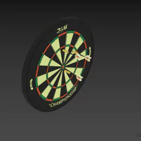 Sport Circle Darts Wall Mounted 3d model