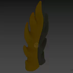 Figurine Decorative Leaf 3d model