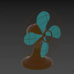Japanese Electric Fan 3d model