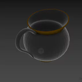 Glass Jug With Handle 3d model