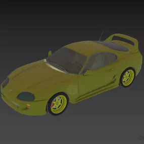 Realistic Toyota Gr Supra Car 3d model
