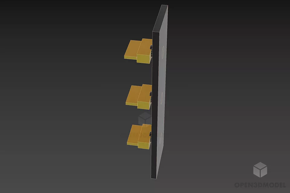 Bathroom Sanitary Hanger Kohlman 3d model 2