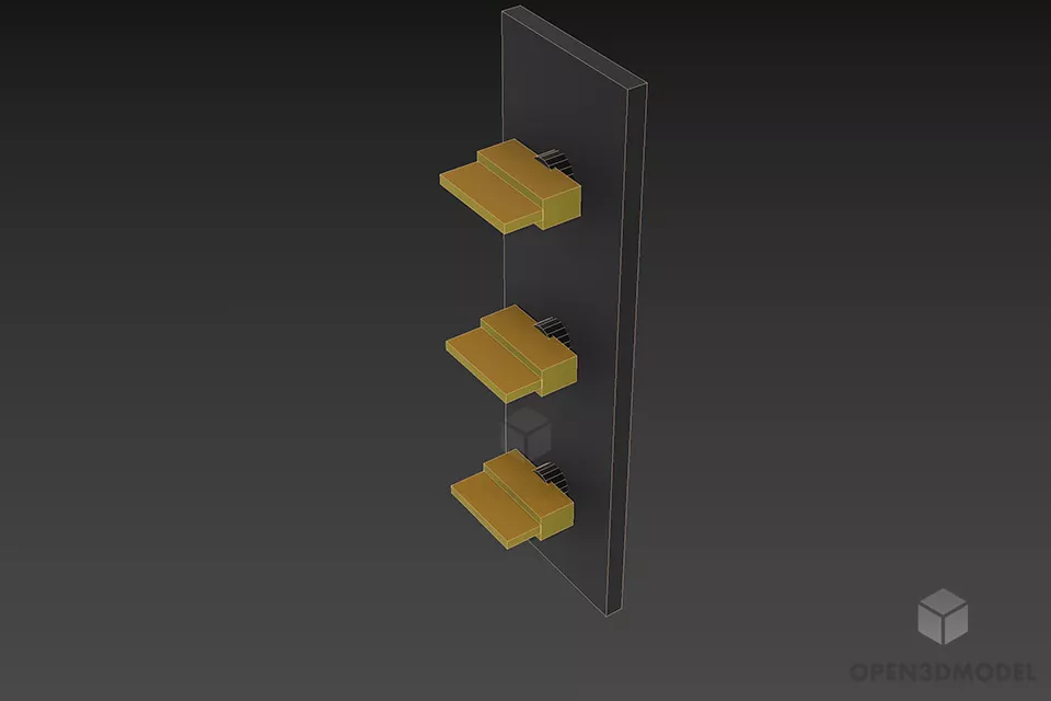 Bathroom Sanitary Hanger Kohlman 3d model 3