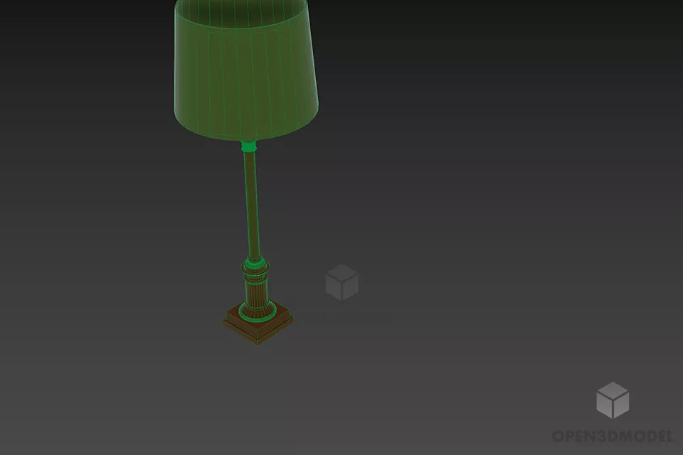 Table Lamp Silver Stand Eichholtz 3d model 2