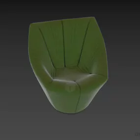 Swiveling Armchair Anda 3d model