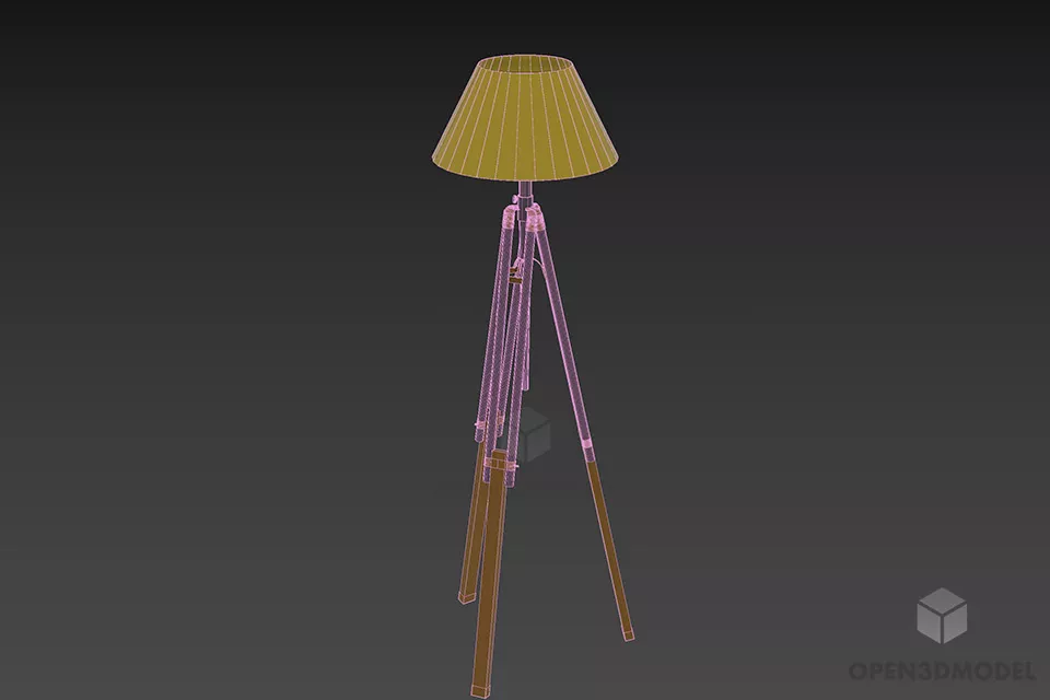 Floor Lamp Eichholtz 3d model 2