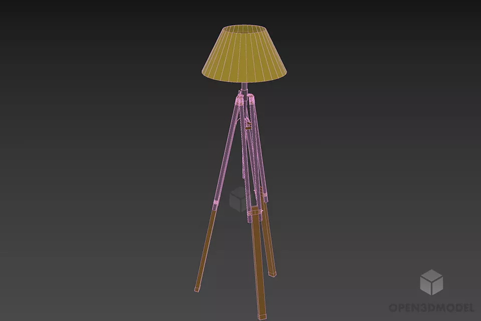 Floor Lamp Eichholtz 3d model 3
