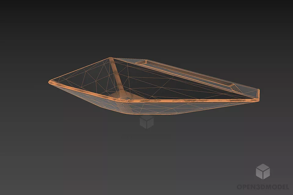 Glass Sink Polygon Shape 3d model 2