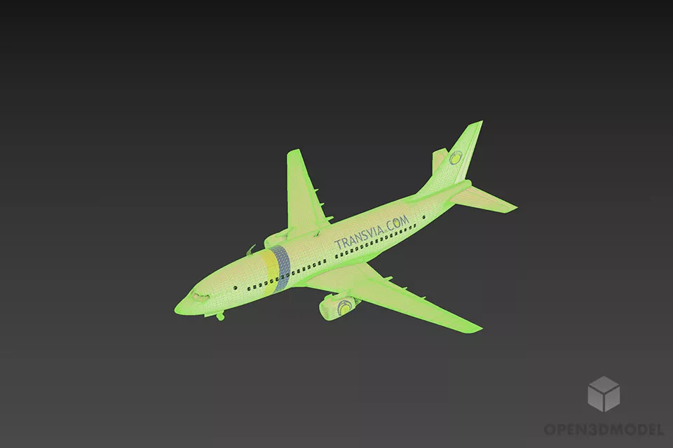 Passenger Airplane Airbus 3d model 2