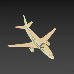 Passenger Airplane Airbus 3d model