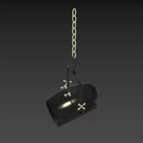 Studio Ceiling Lamp Spitfire 3d model
