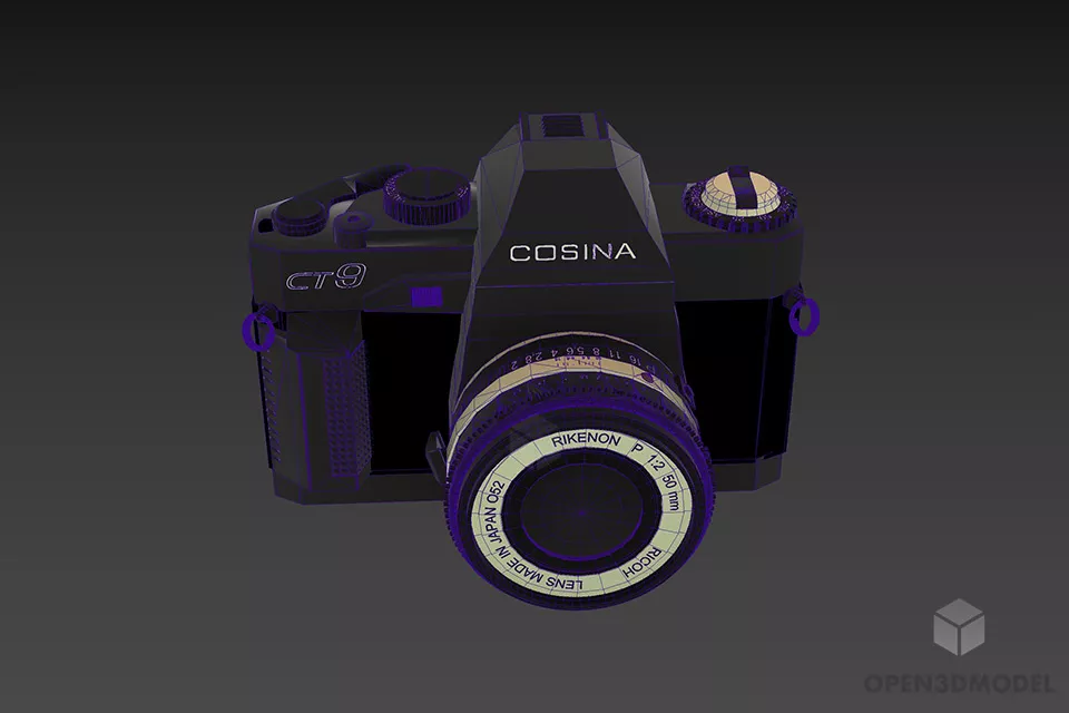 Vintage Camera Cosina 3d model 3