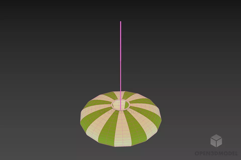 Pendant Lamp Lantern Shape 3d model 3