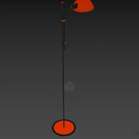 Modernism Lamp Desk With Half Sphere Shade 3d model