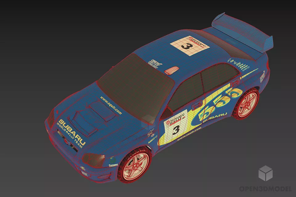 Subaru Impreza Xform Car 3d model 2