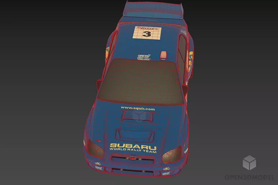 Subaru Impreza Xform Car 3d model 3