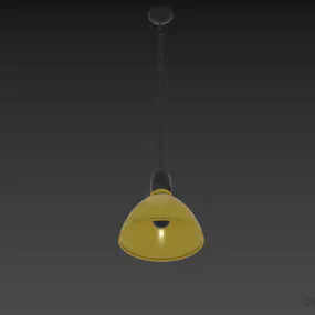 Metal Lamp Aluminum Shade 3d model
