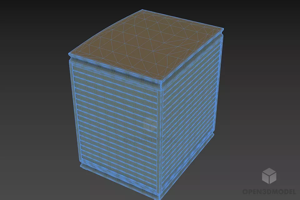 Wooden Sauna Bathroom 3d model 2