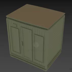 Wooden Sauna Bathroom 3d model