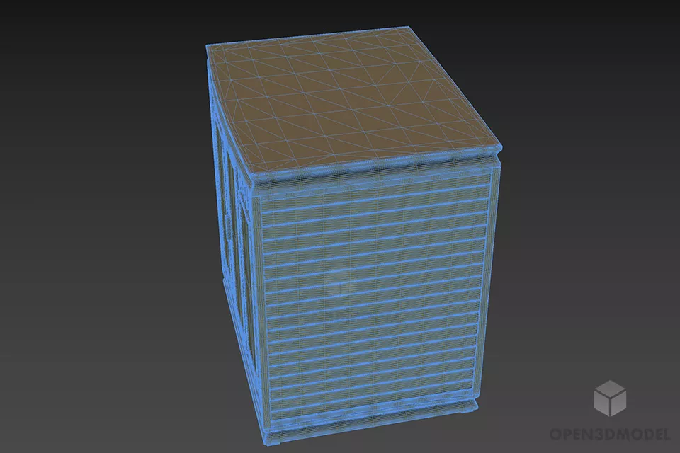 Wooden Sauna Bathroom 3d model 3