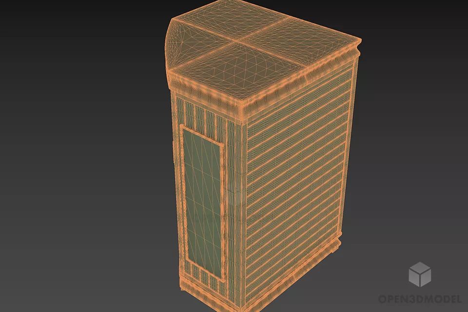 Corner Wooden Sauna Bathroom 3d model 2